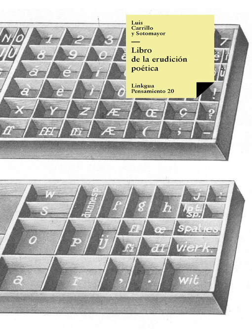 Title details for Libro de la erudición poética by Luis Carrillo Y Sotomayor - Available